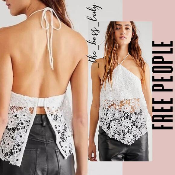 Free People Tops - Free People top crochet floral embroidered spring summer boho